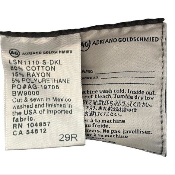 AG Adriano Goldschmied “The Stilt” Cigarette Leg Jeans – Size 29 - Picture 11 of 14